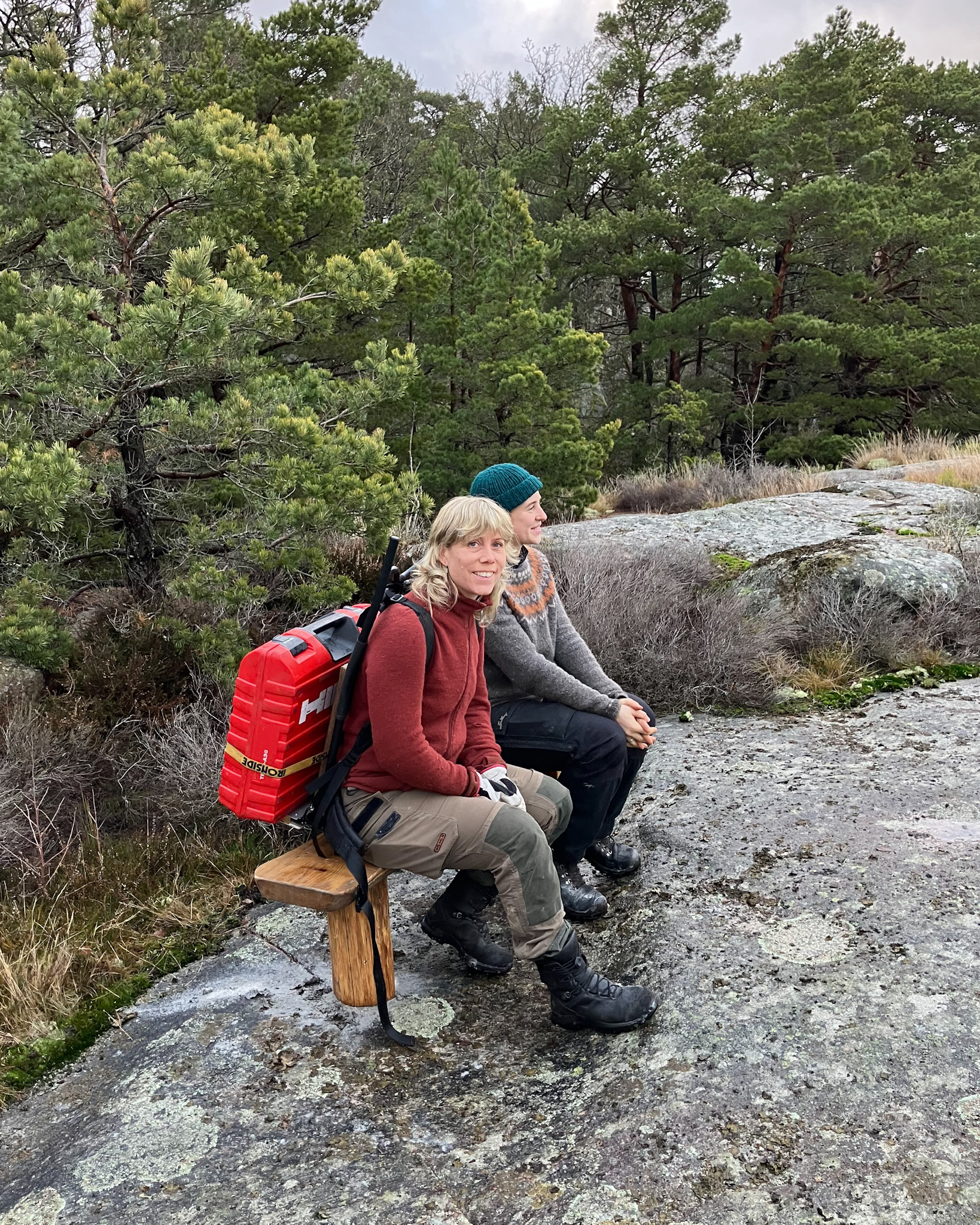 Svanvik Bänk med utsikt i naturreservatet Svanvik - Västkuststiftelsen