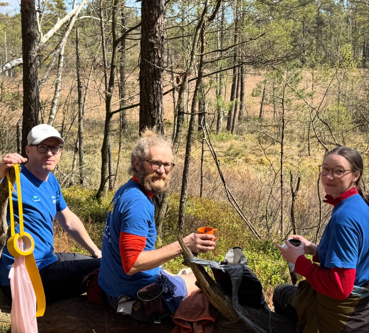 Fikapaus i Sandsjöbacka.