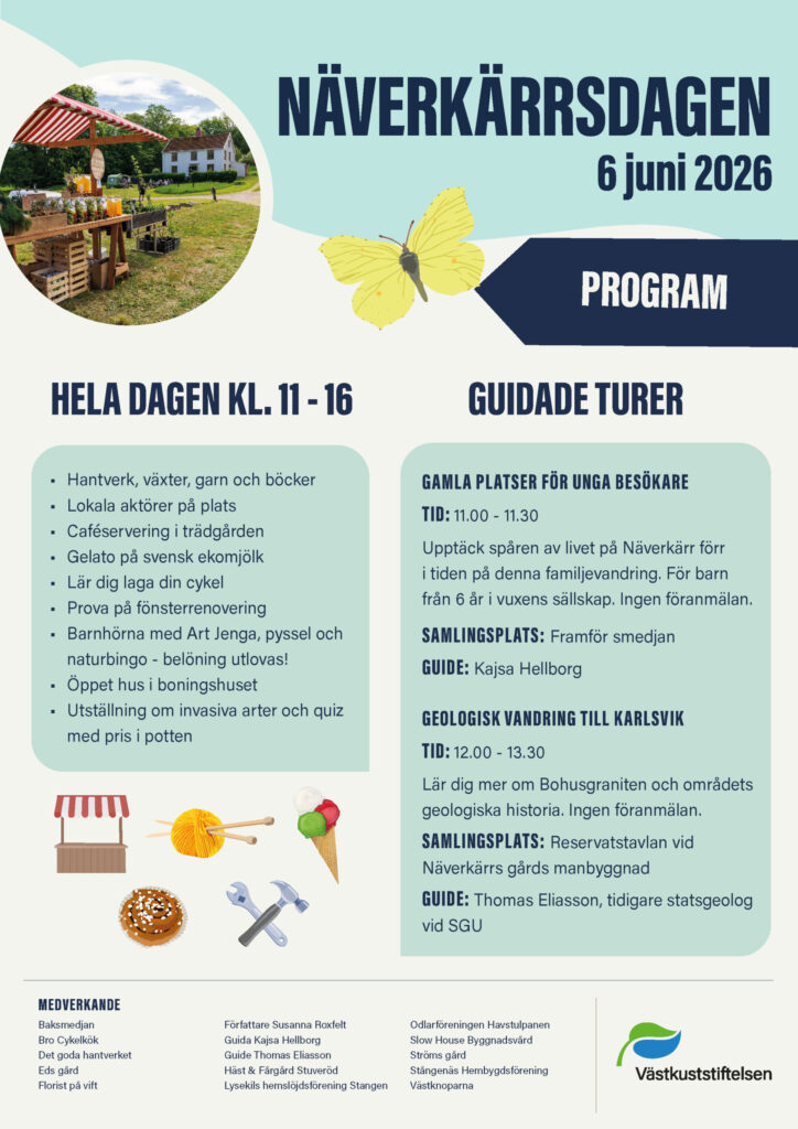 Affisch med program för dagen. 